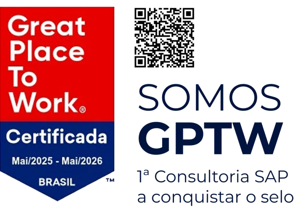 Selo Great Place to Work — Certificada Mai/2025 - Mai/2026 Brasil